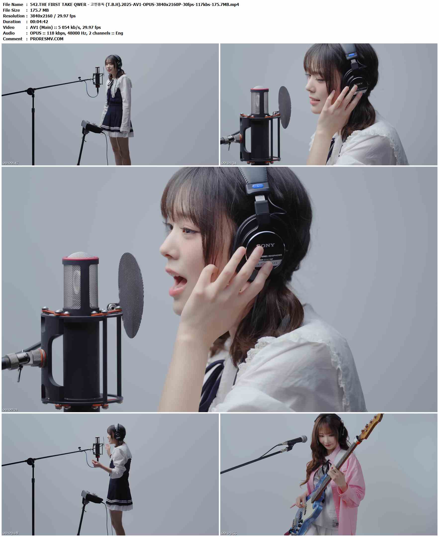 542.THE FIRST TAKE QWER - 고민중독 (T.B.H).2025-AV1-OPUS-3840x2160P-30fps-117kbs-175.7MB官方MV_高清MV